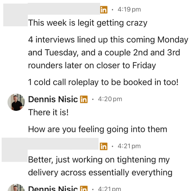Message to a SalesBuddy Director